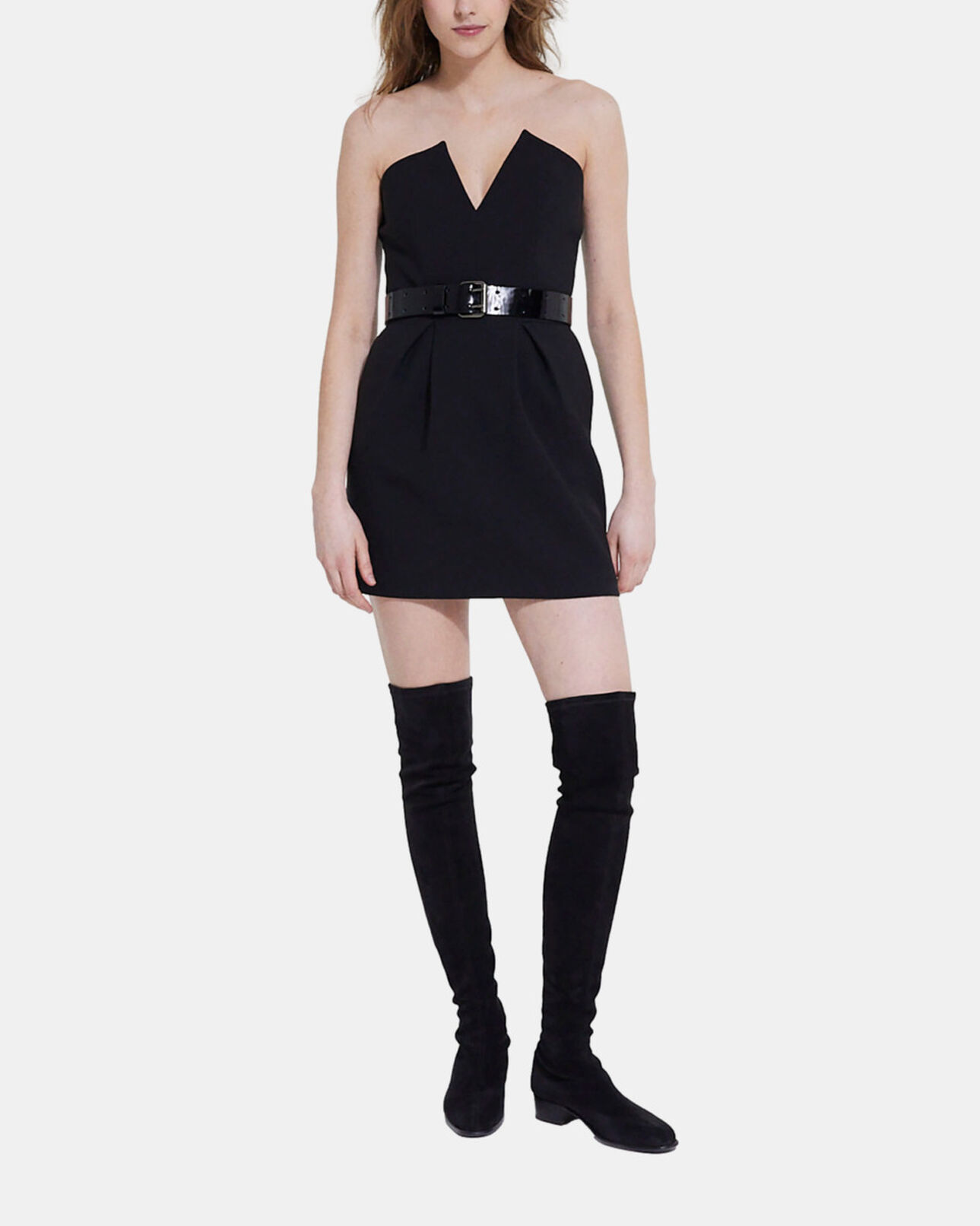 The Kooples WOMEN BLACK short black dress