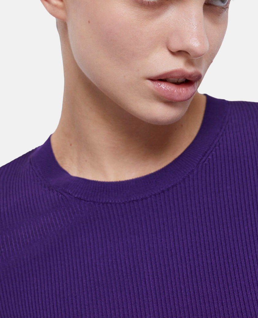 The Kooples WOMEN PURPLE purple slim-fit top