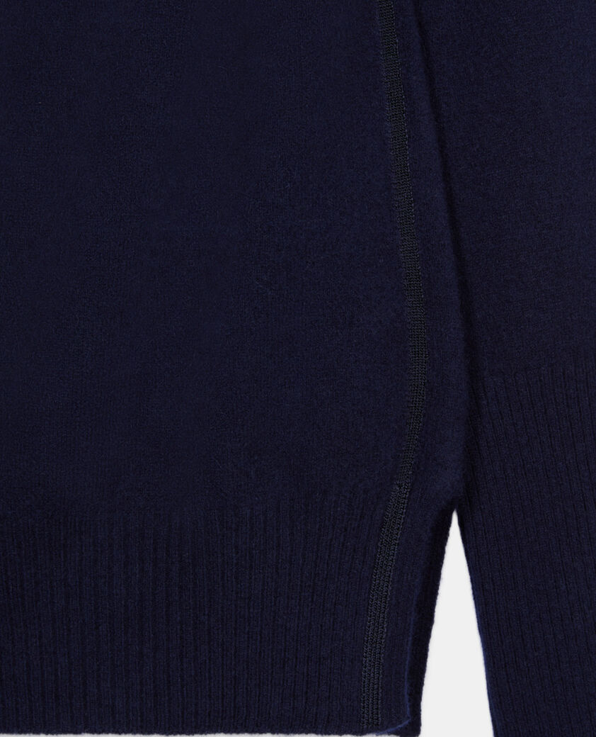The Kooples FEMME NAVY pull en cachemire bleu marine