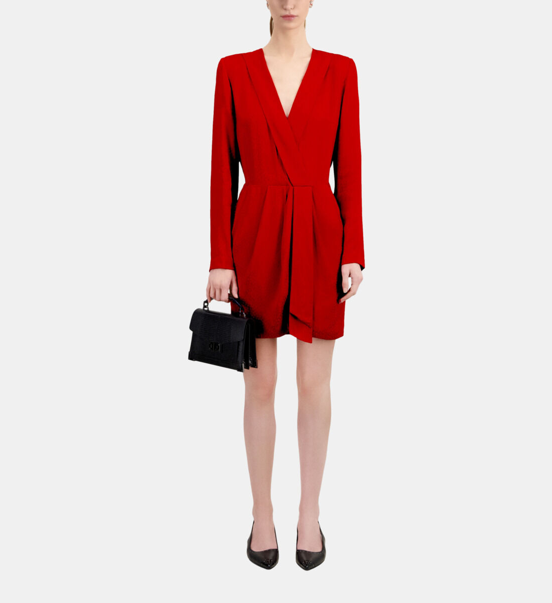 Veste avec deals robe rouge