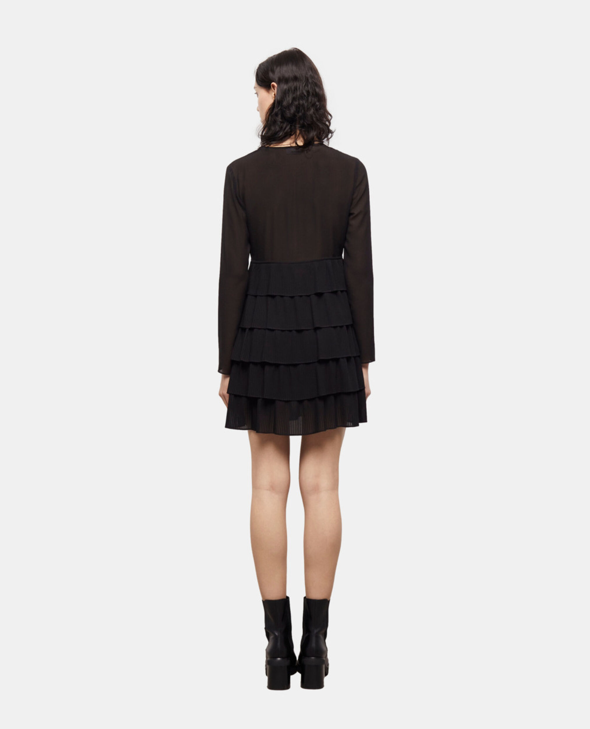 Short black dress, BLACK, hi-res image number null