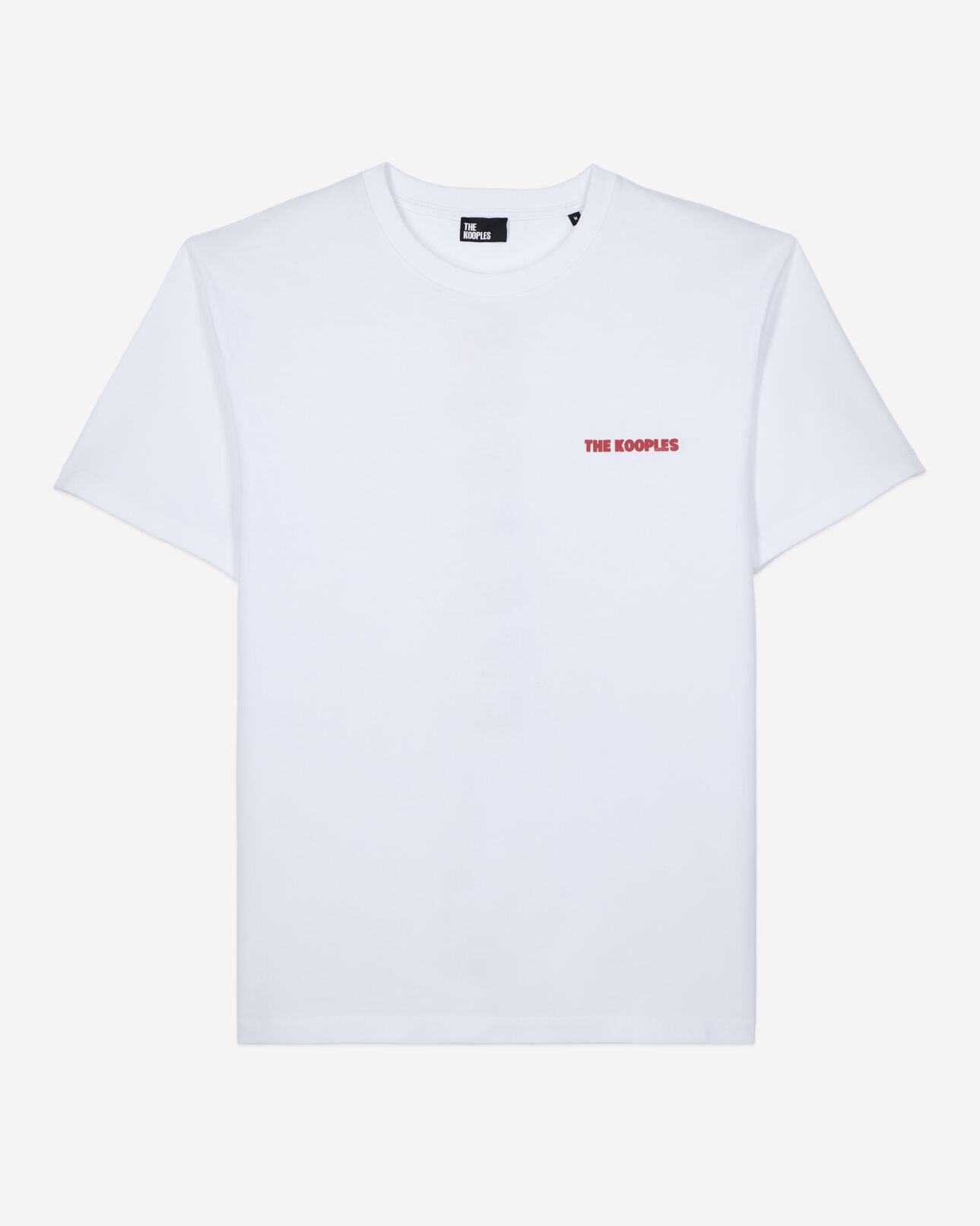 The Kooples HOMME WHITE t-shirt avec sérigraphie logo blanc