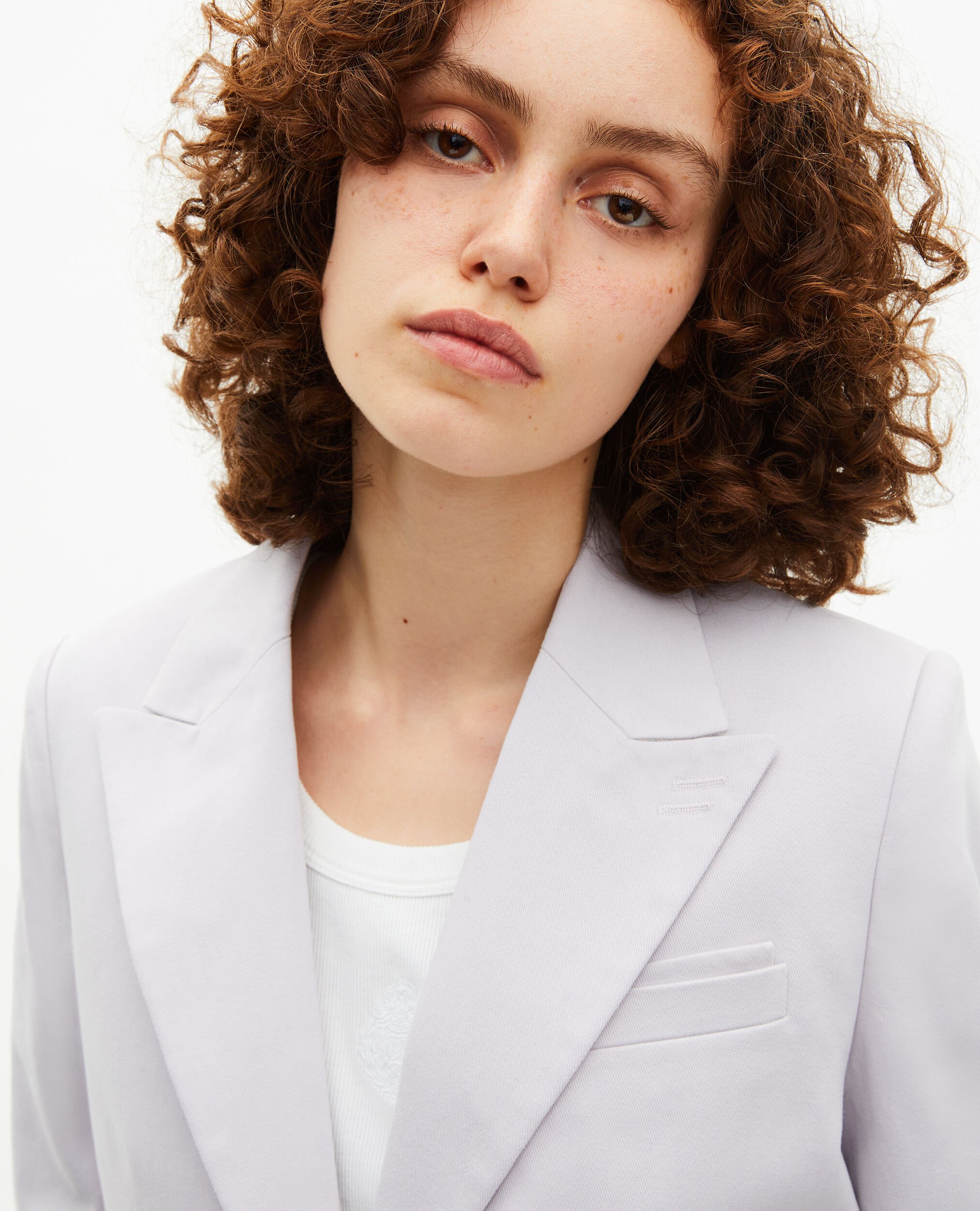 Lilac straight suit jacket, LIGHT PURPLE, hi-res image number null