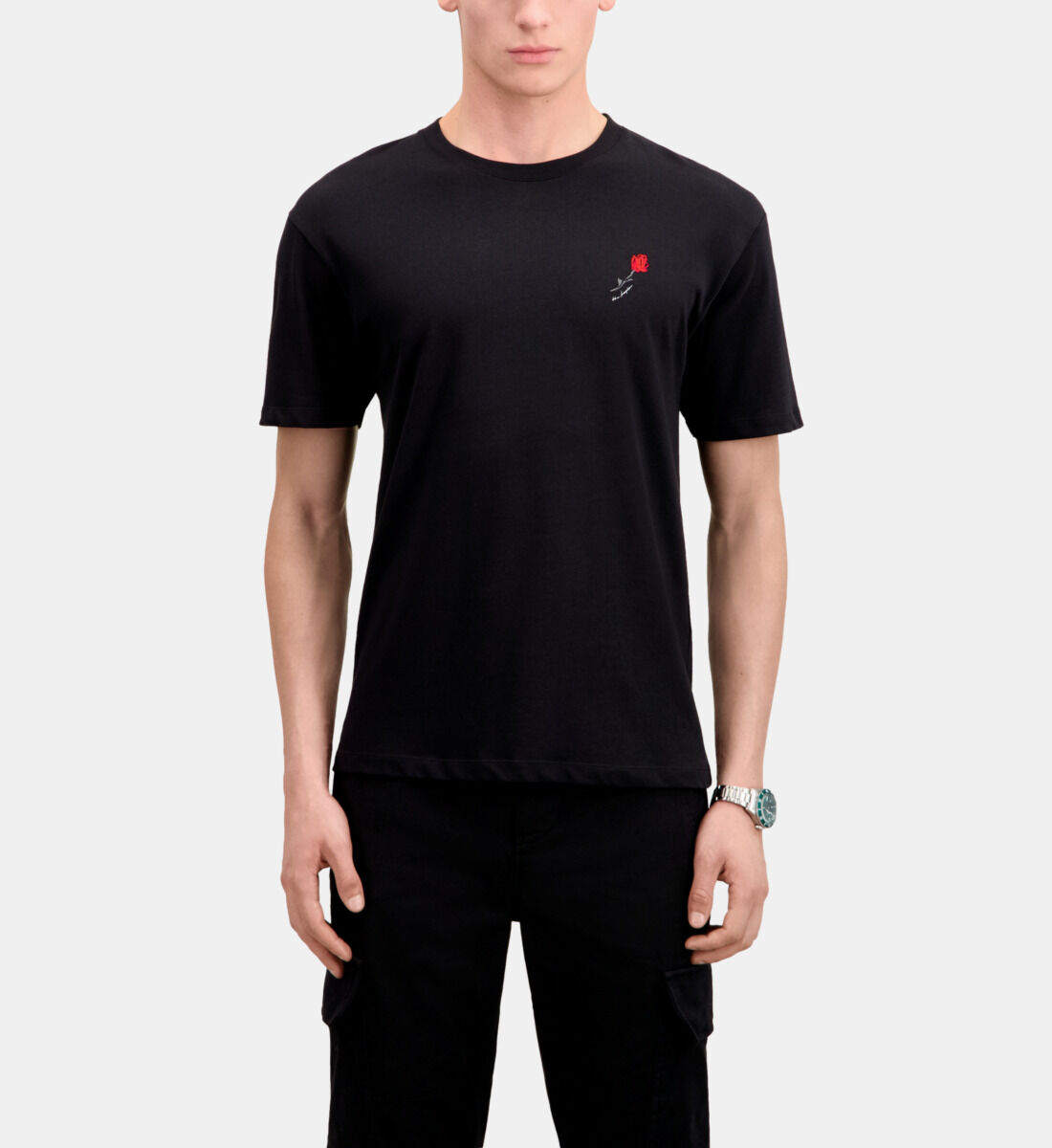 Tee shirt fleur homme cheap