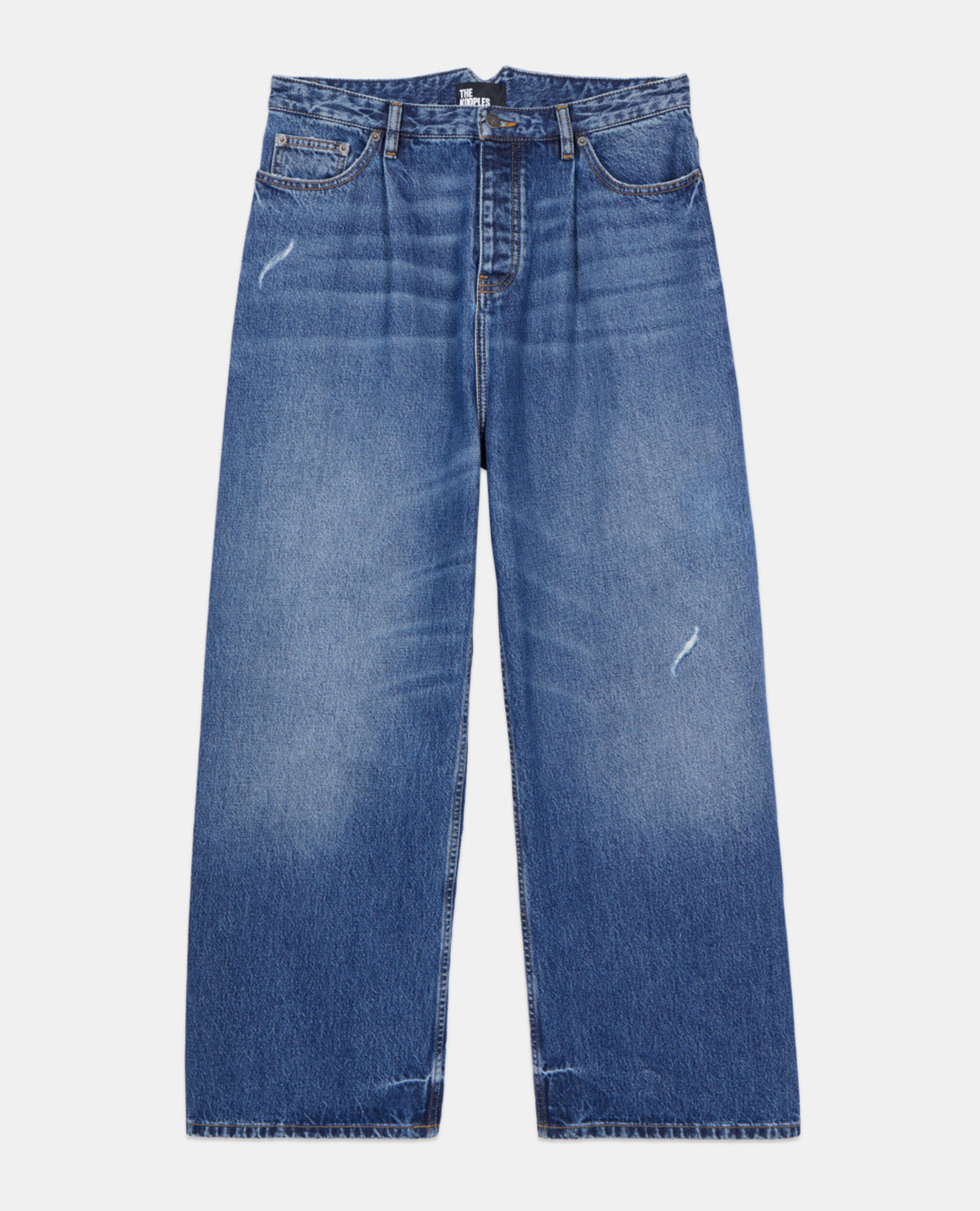 Dark blue wide-leg jeans, BLUE ELECTRIC, hi-res image number null