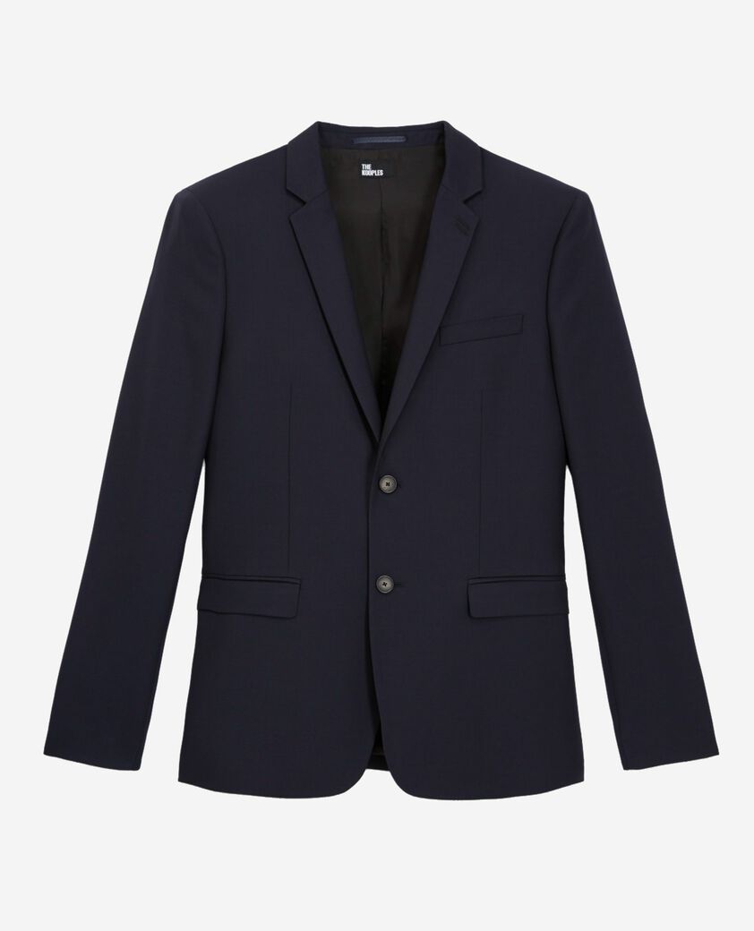 The Kooples HOMBRE DARK NAVY chaqueta de traje de corte recto en lana azul