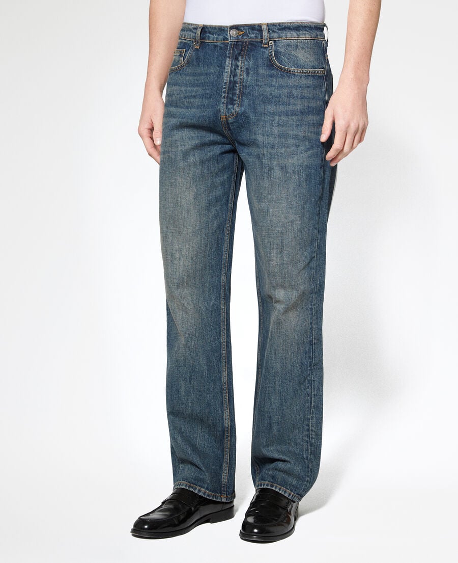 The Kooples HOMME MEDIUM BLUE jean droit bleu gris