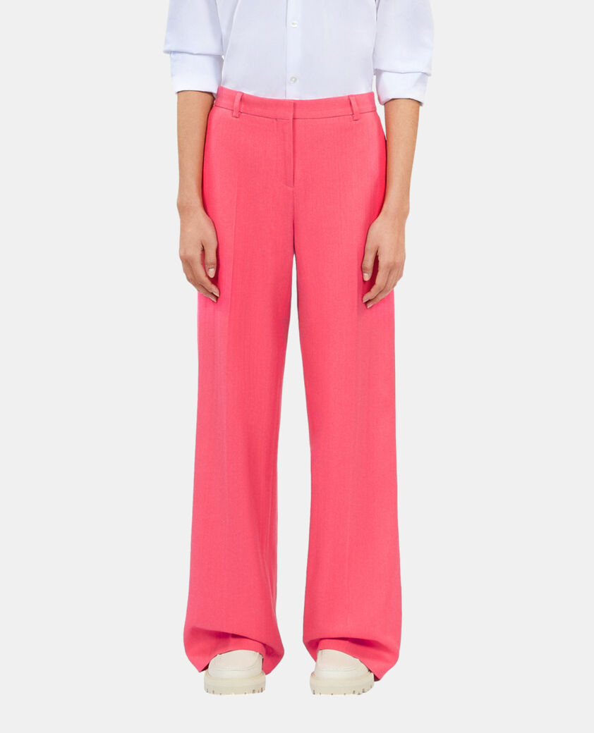 The Kooples WOMEN RETRO PINK fuchsia suit trousers