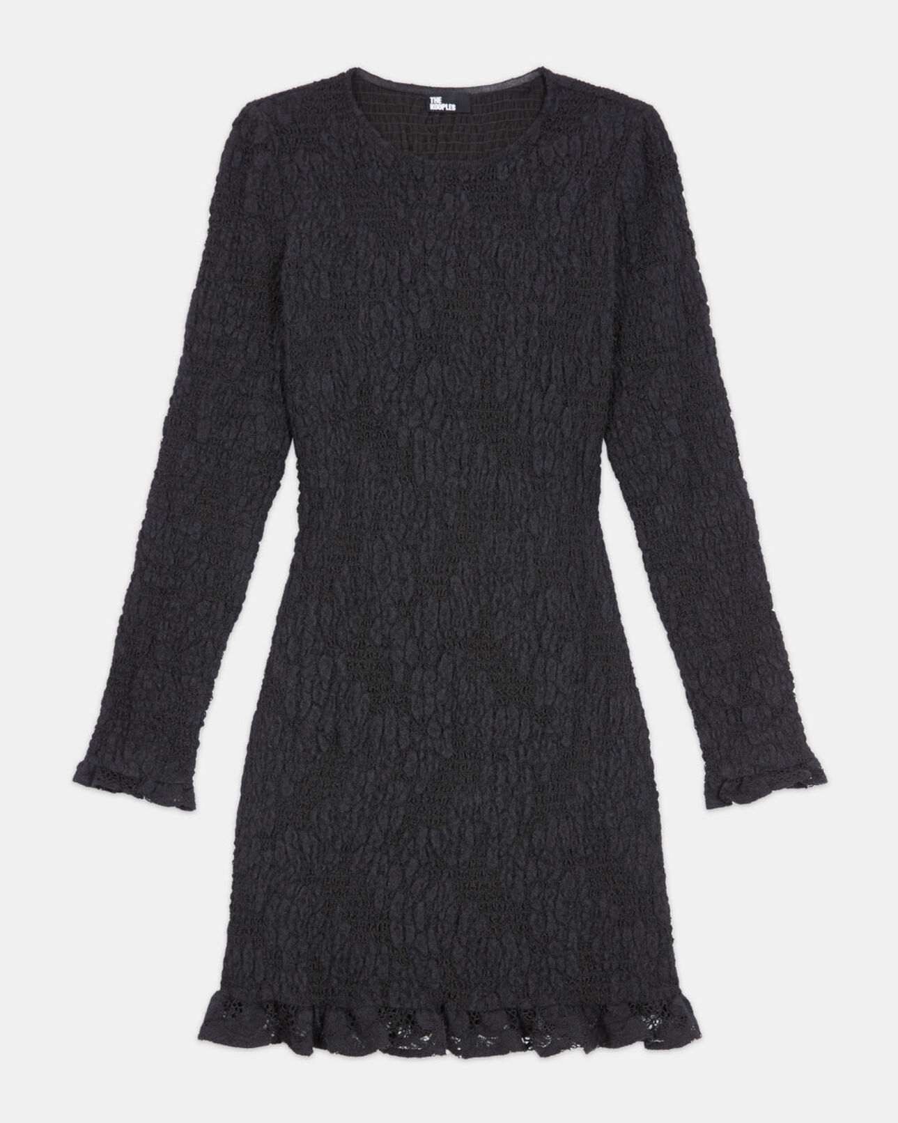 The Kooples WOMEN BLACK short black lace dress