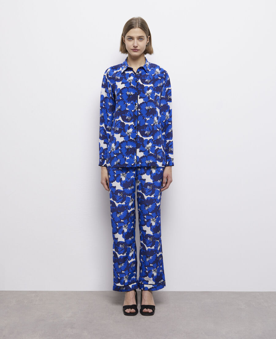silk printed shirt