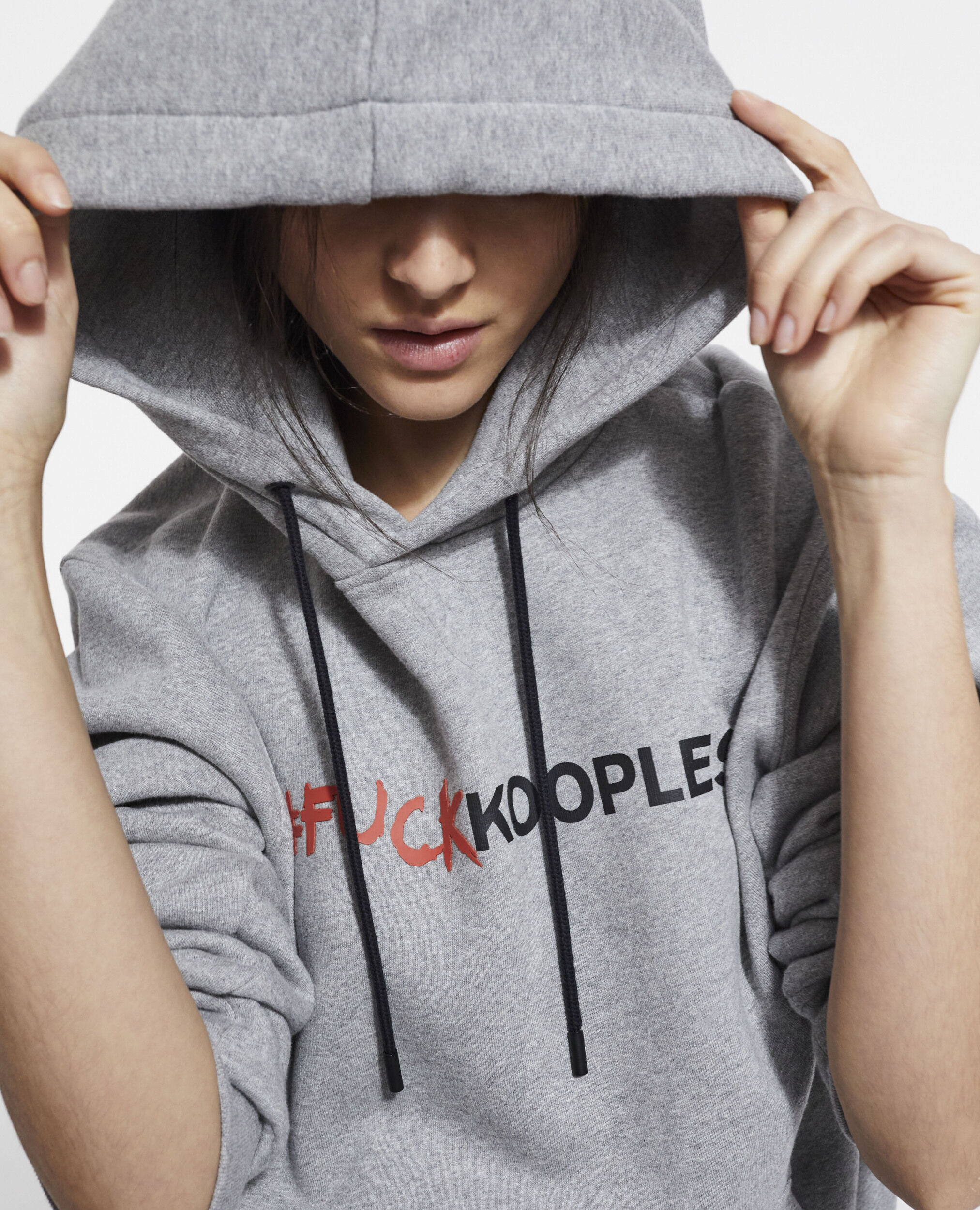 Graues Sweatshirt mit Logo, GREY MELANGE, hi-res image number null