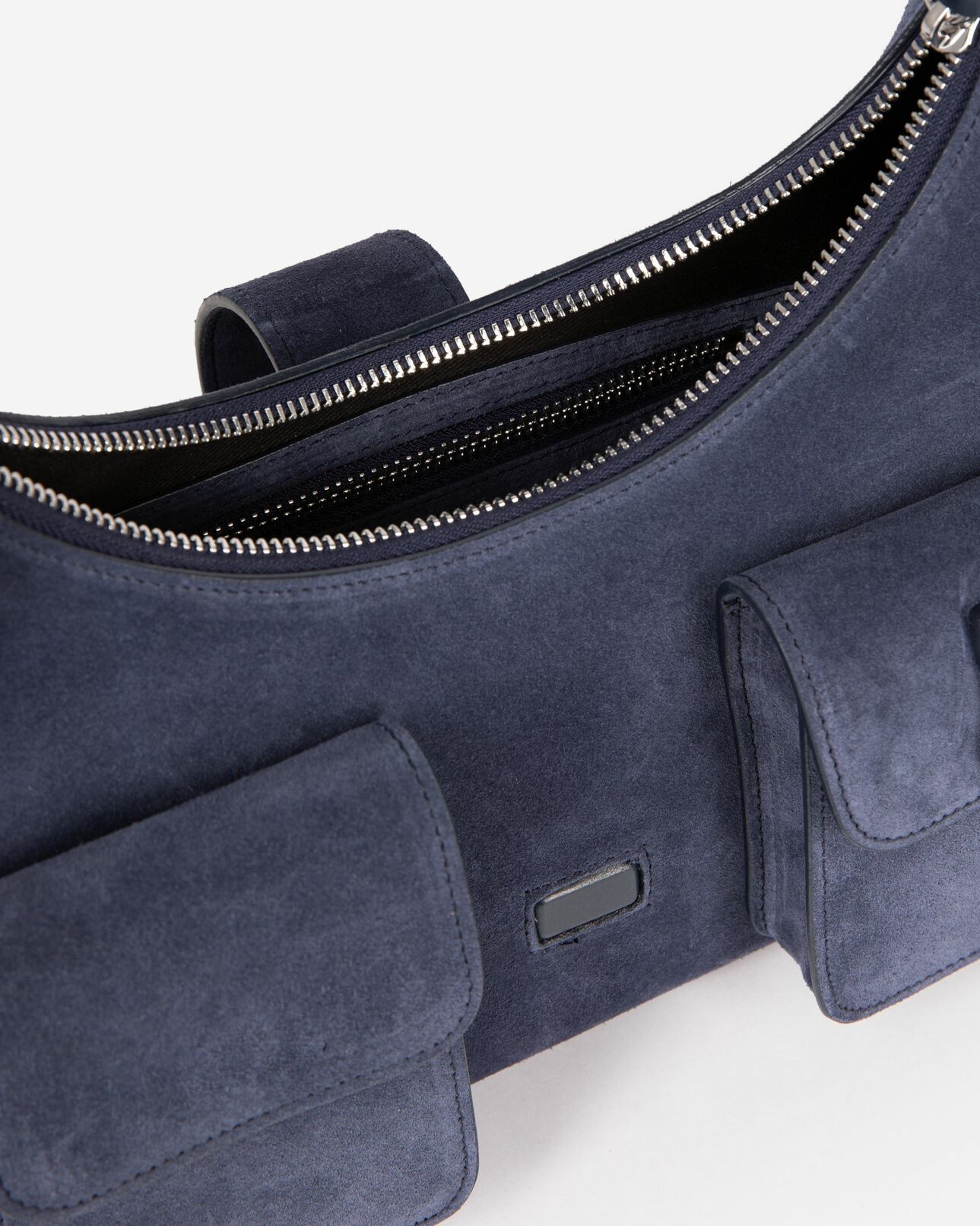 The Kooples FEMME NAVY sac amelia en suède marine