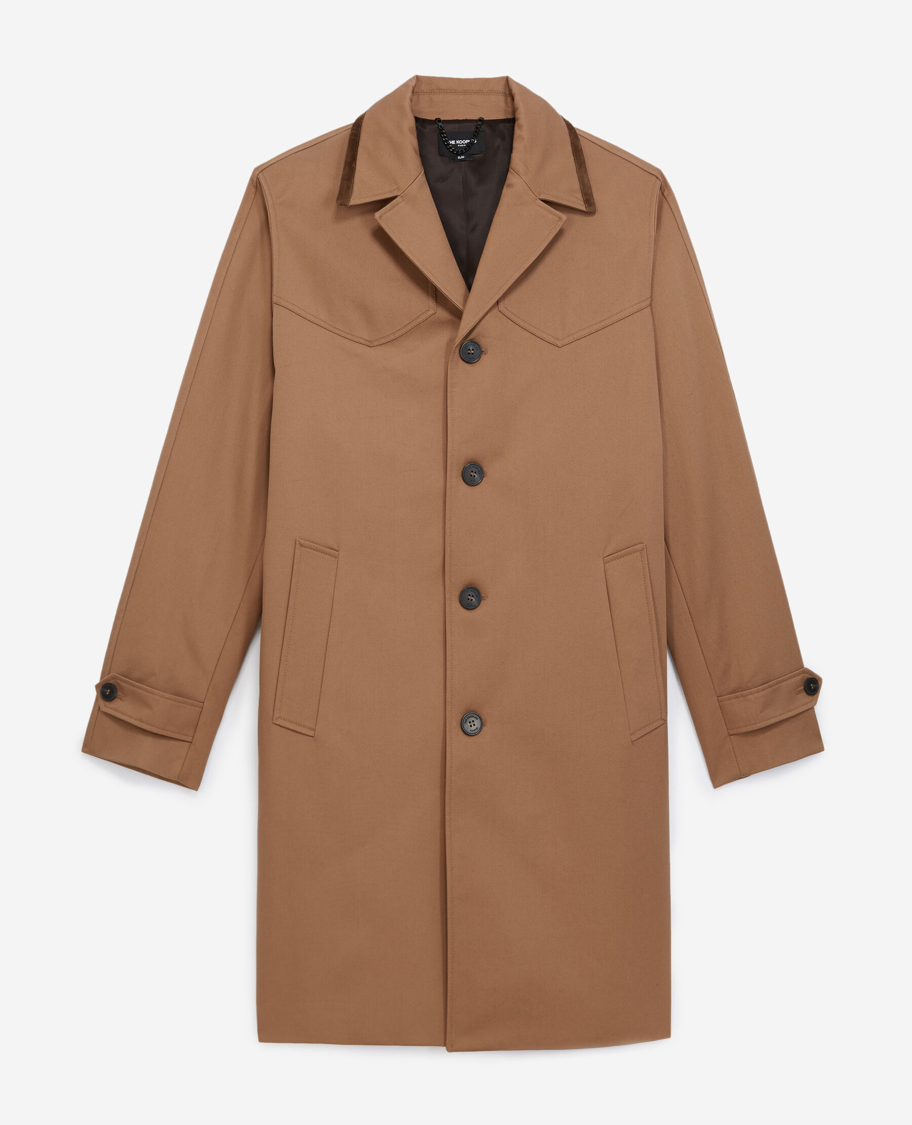 Mens western trench coat top