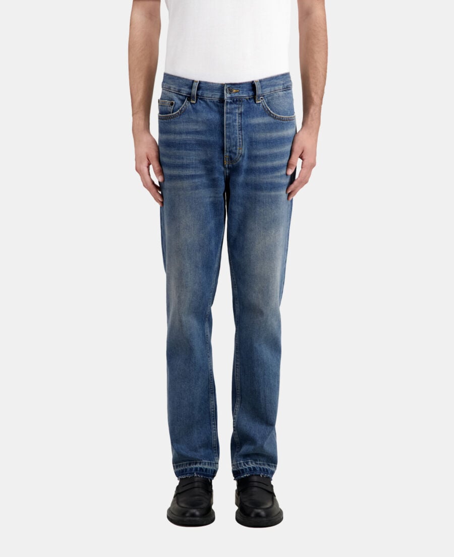 The Kooples MEN BLUE straight blue jeans