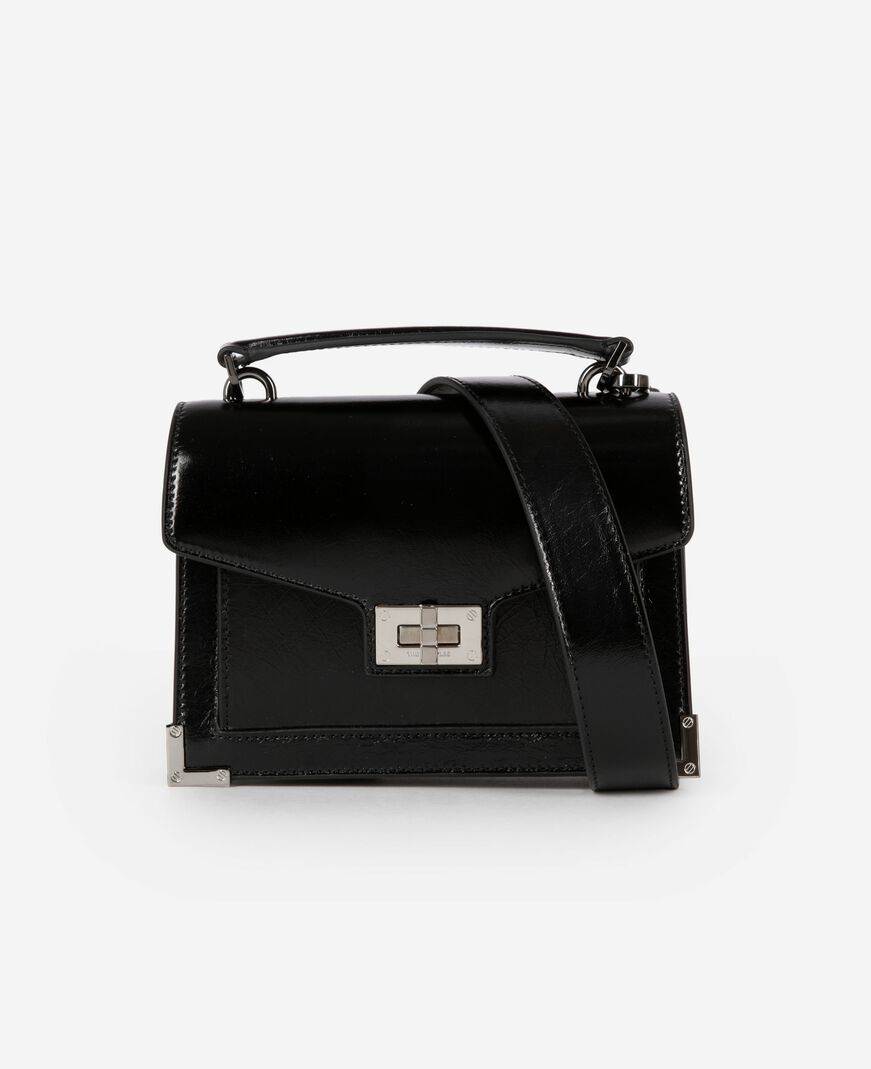 The Kooples FEMME BLACK sac emily small en cuir noir