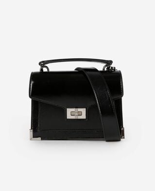 The Kooples FEMME BLACK sac emily small en cuir noir