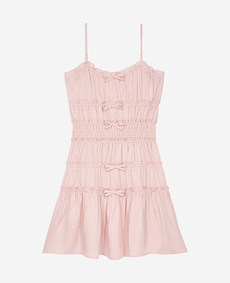 The Kooples WOMEN LILA short dress with lilac bows