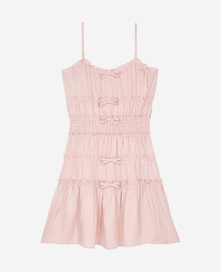The Kooples WOMEN LILA short dress with lilac bows