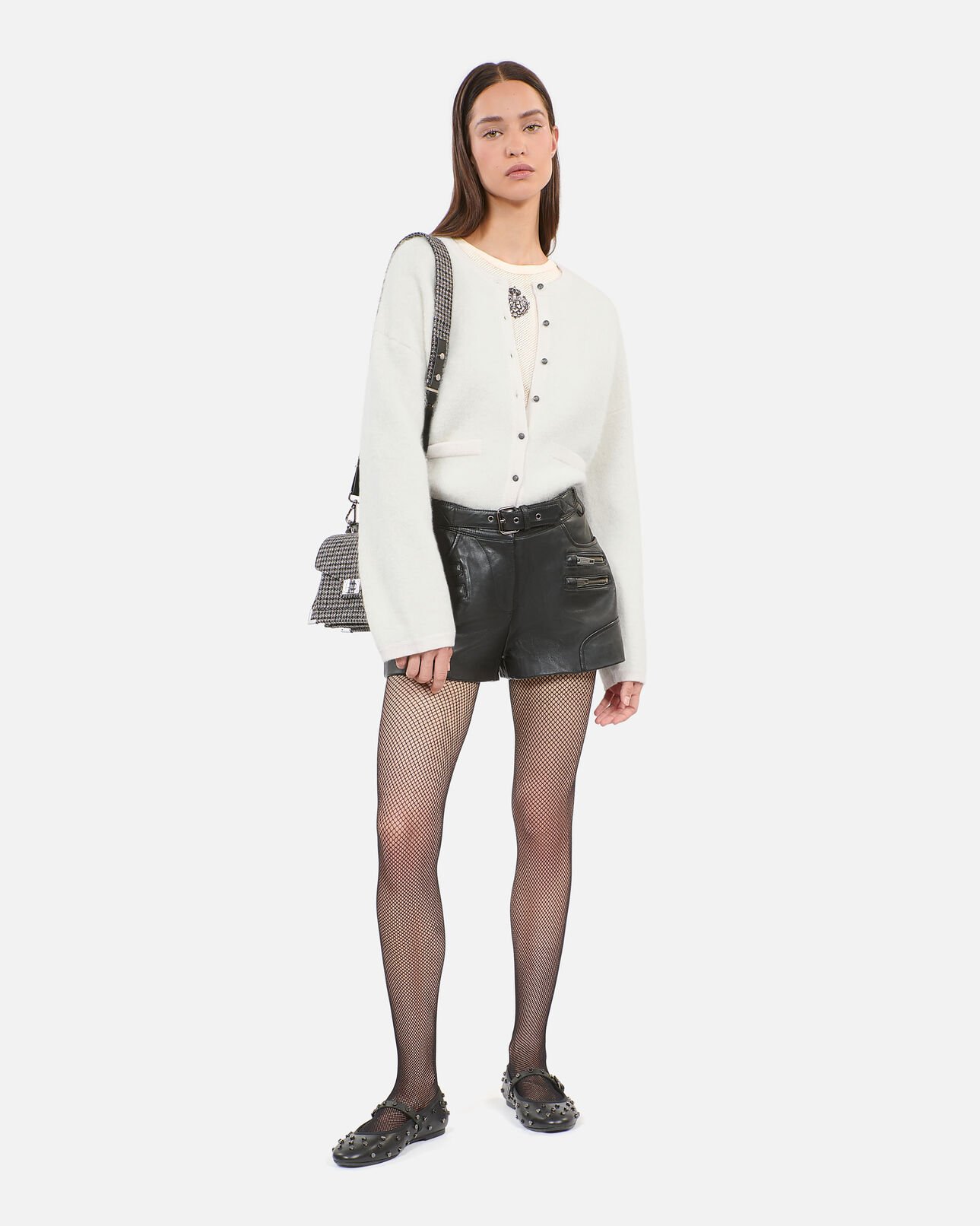 The Kooples WOMEN ECRU ecru alpaca and wool cardigan