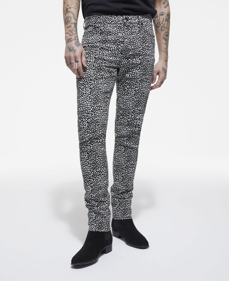 vaqueros slim leopardo negros