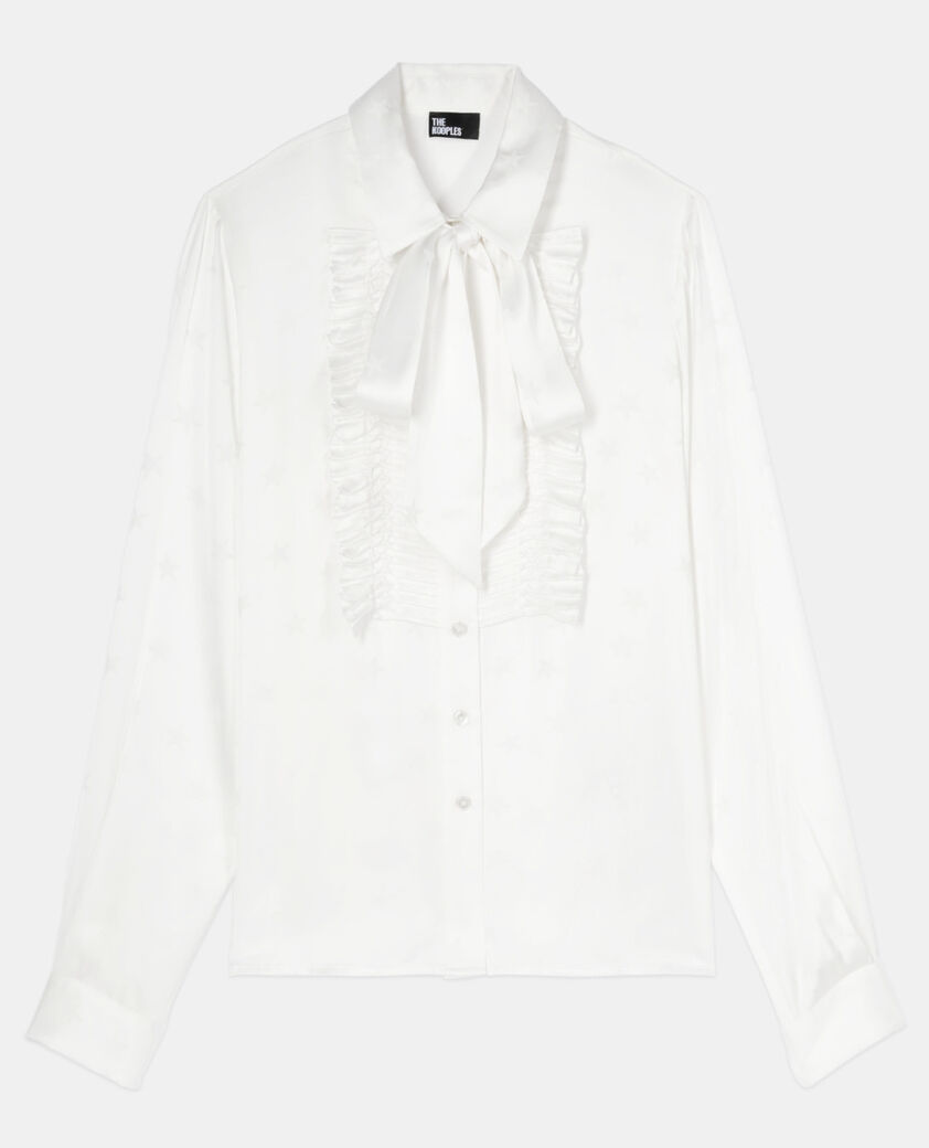 The Kooples FEMME ECRU chemise jacquard écrue