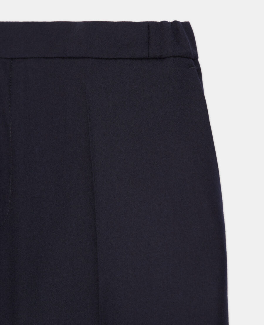 navy blue wool suit pants
