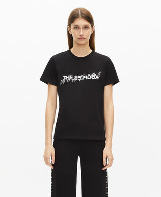 The Kooples DAMEN BLACK was ist t-shirt mit schwarzen strasssteinen