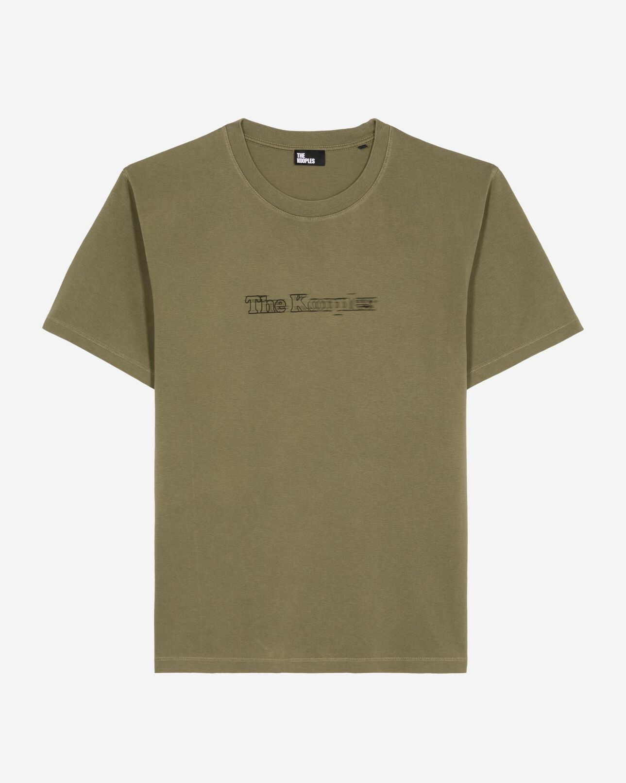 The Kooples HOMME KAKI t-shirt avec logo effet vintage kaki
