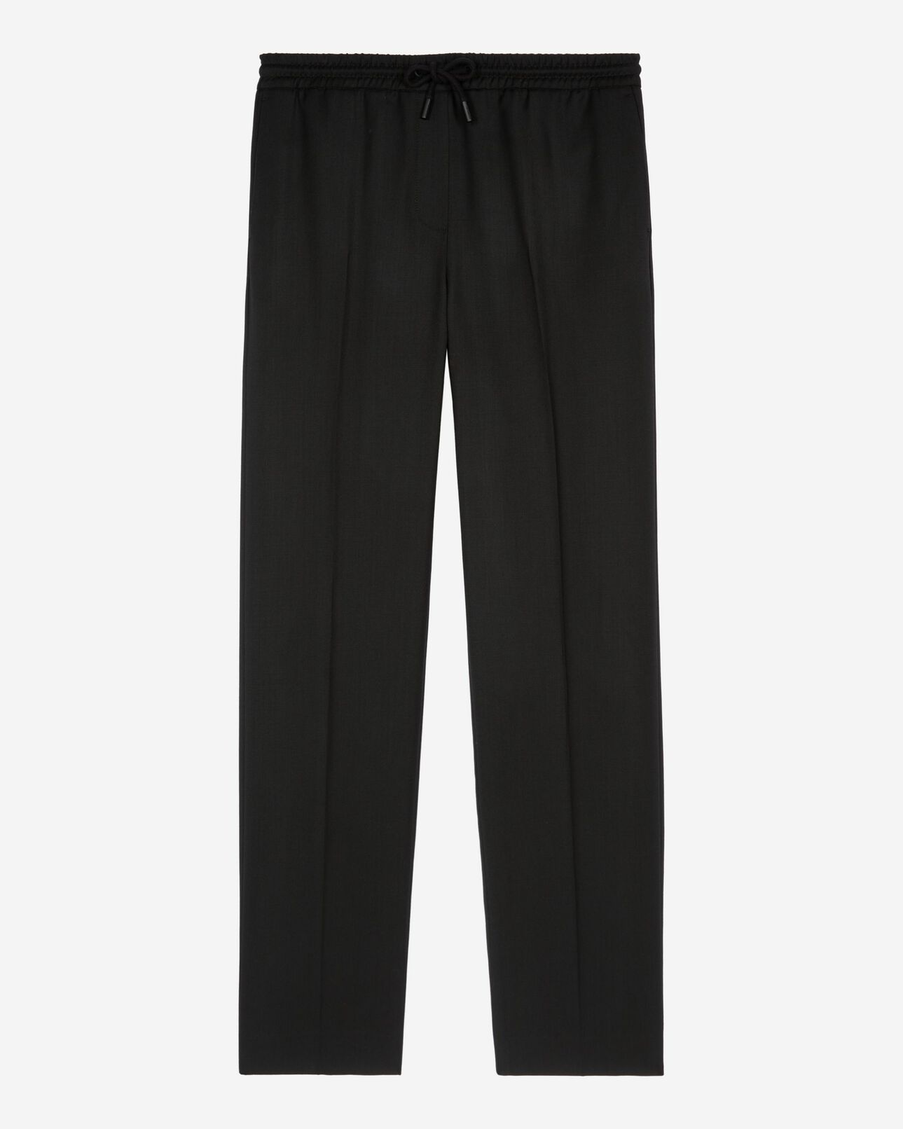 The Kooples WOMEN BLACK straight-cut black wool pants