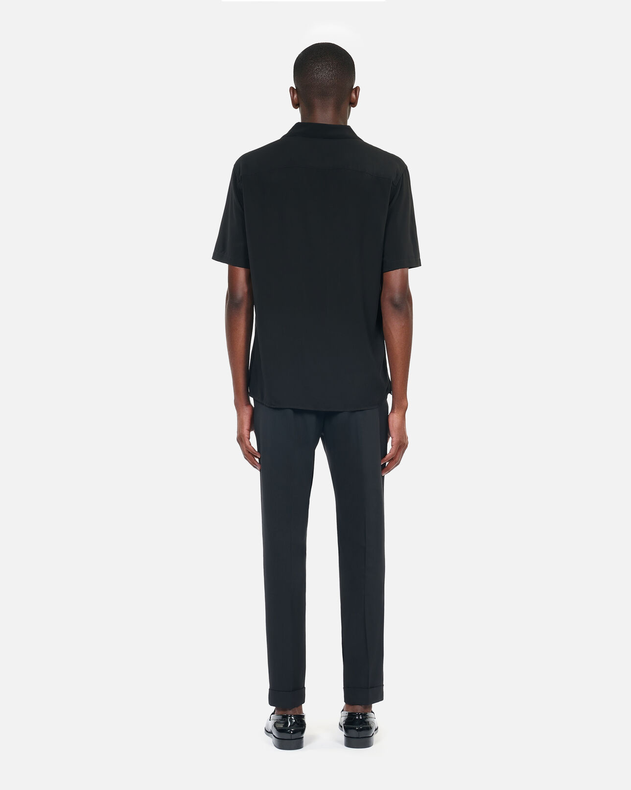 The Kooples HOMME BLACK chemise manches courtes noire