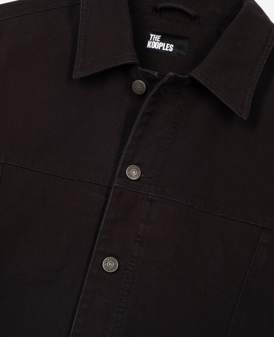 The Kooples HOMME BLACK USED LIGHT blouson &agrave; broderie noir