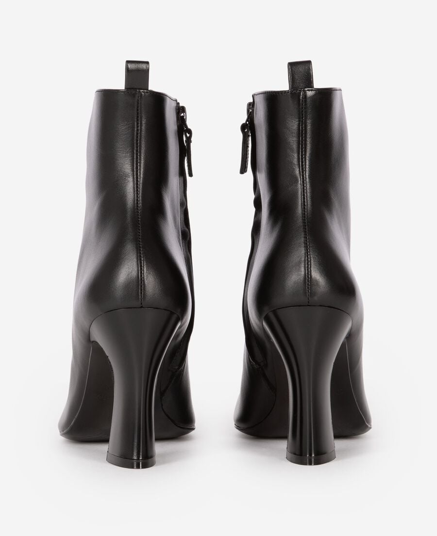 The Kooples WOMEN BLACK black leather ankle boots