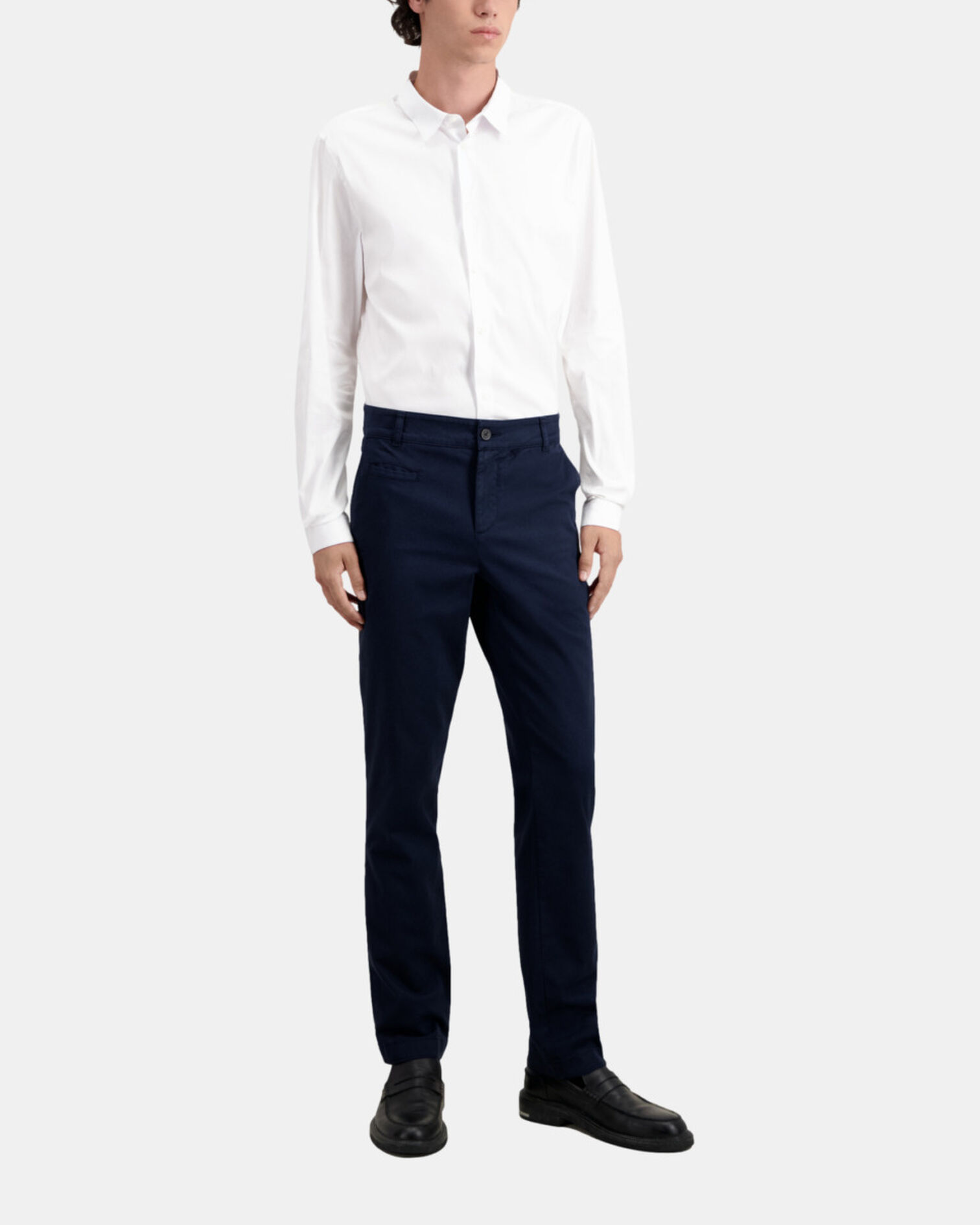 Pantalon chino bleu marine, NAVY, hi-res image number null
