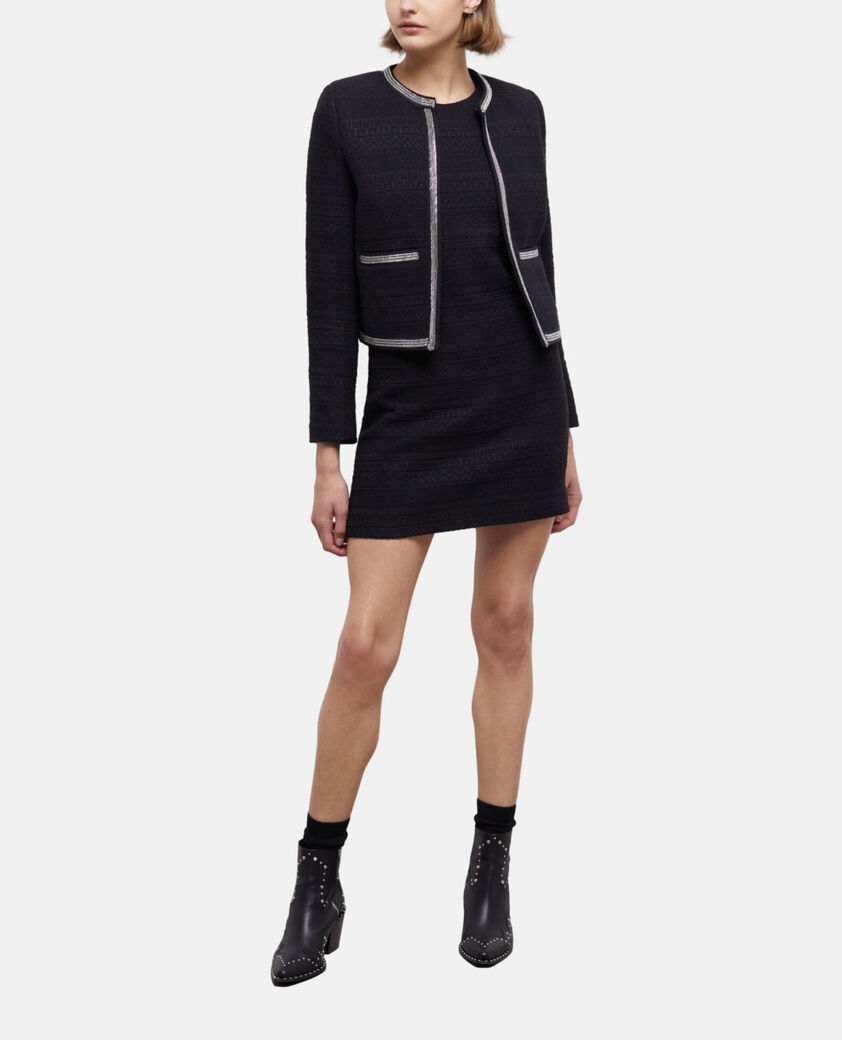The Kooples WOMEN BLACK short black dress