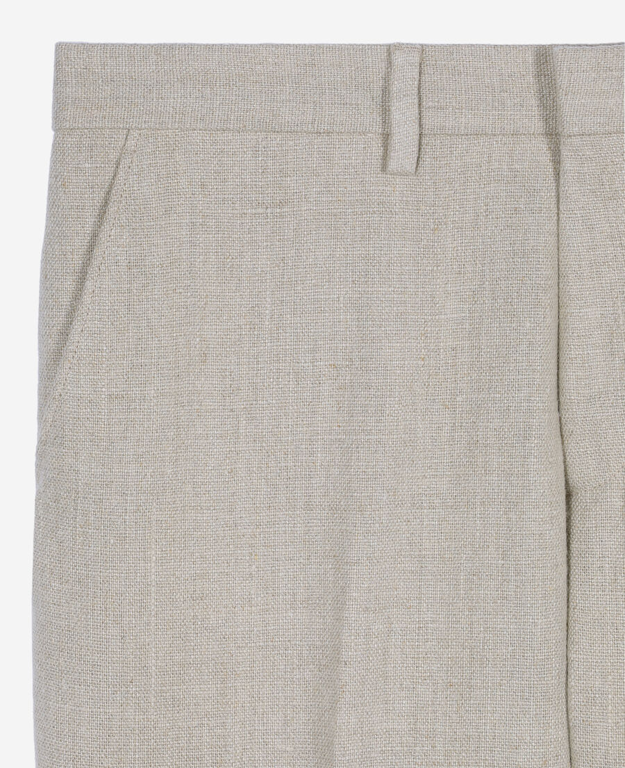 The Kooples H BEIGE beige linen suit trousers