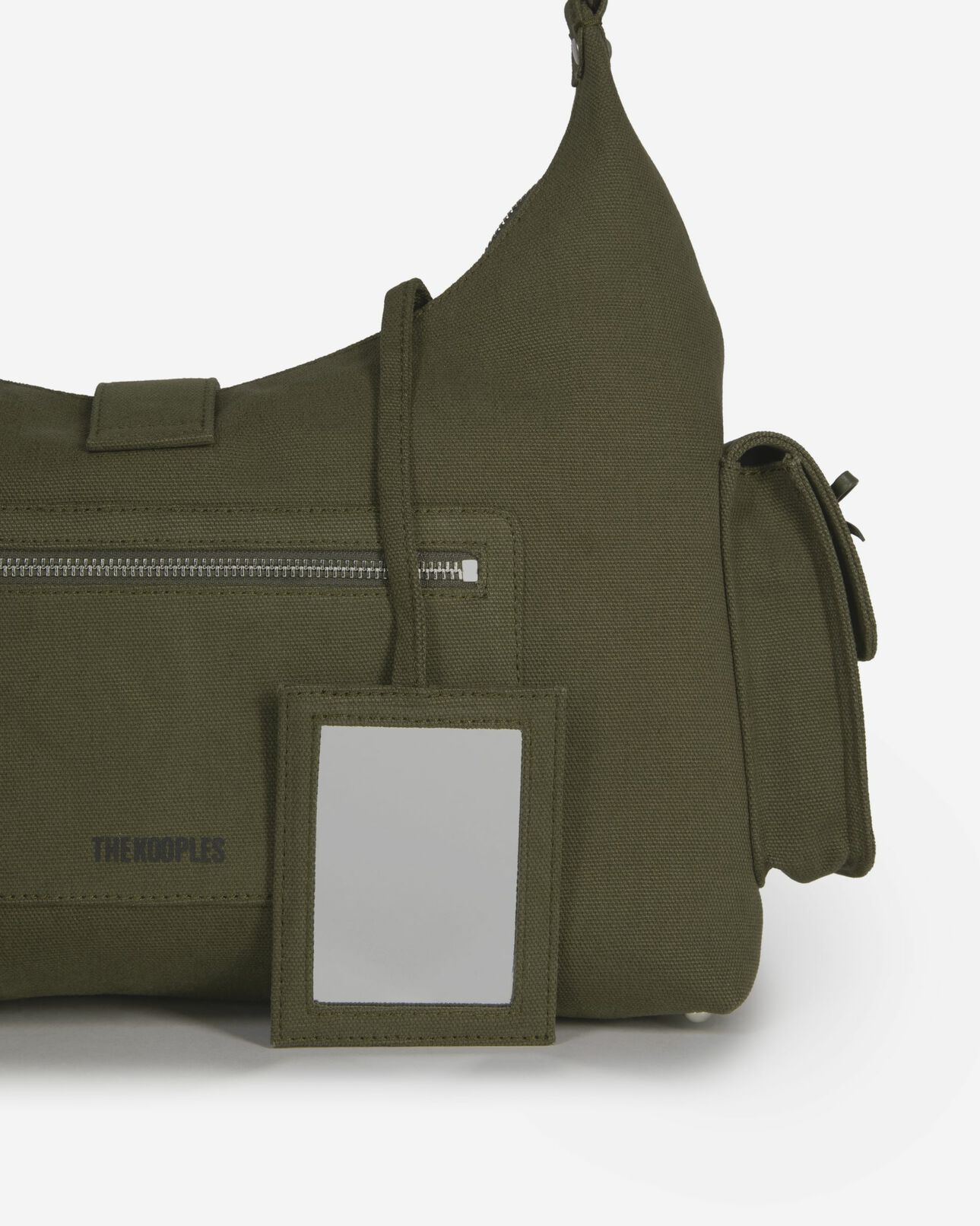The Kooples WOMEN KAKI amelia xl bag in khaki canvas