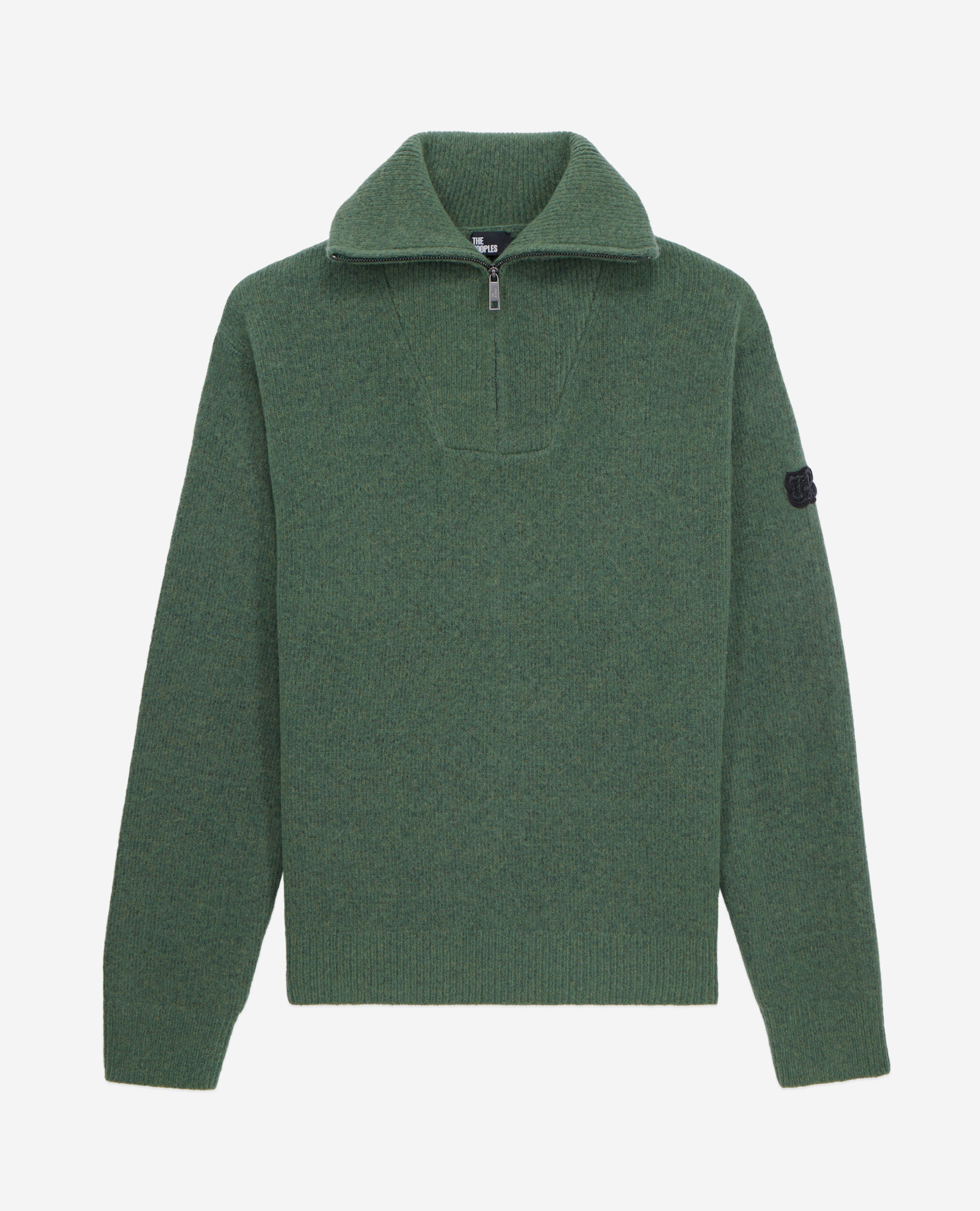 Grüner Pullover aus Wolle und Alpaka, FOREST, hi-res image number null