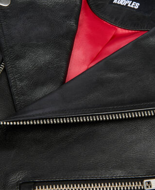 The Kooples HERREN BLACK schwarze bikerjacke aus leder