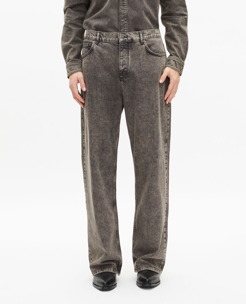 The Kooples MEN DENIM GREY grey baggy jeans