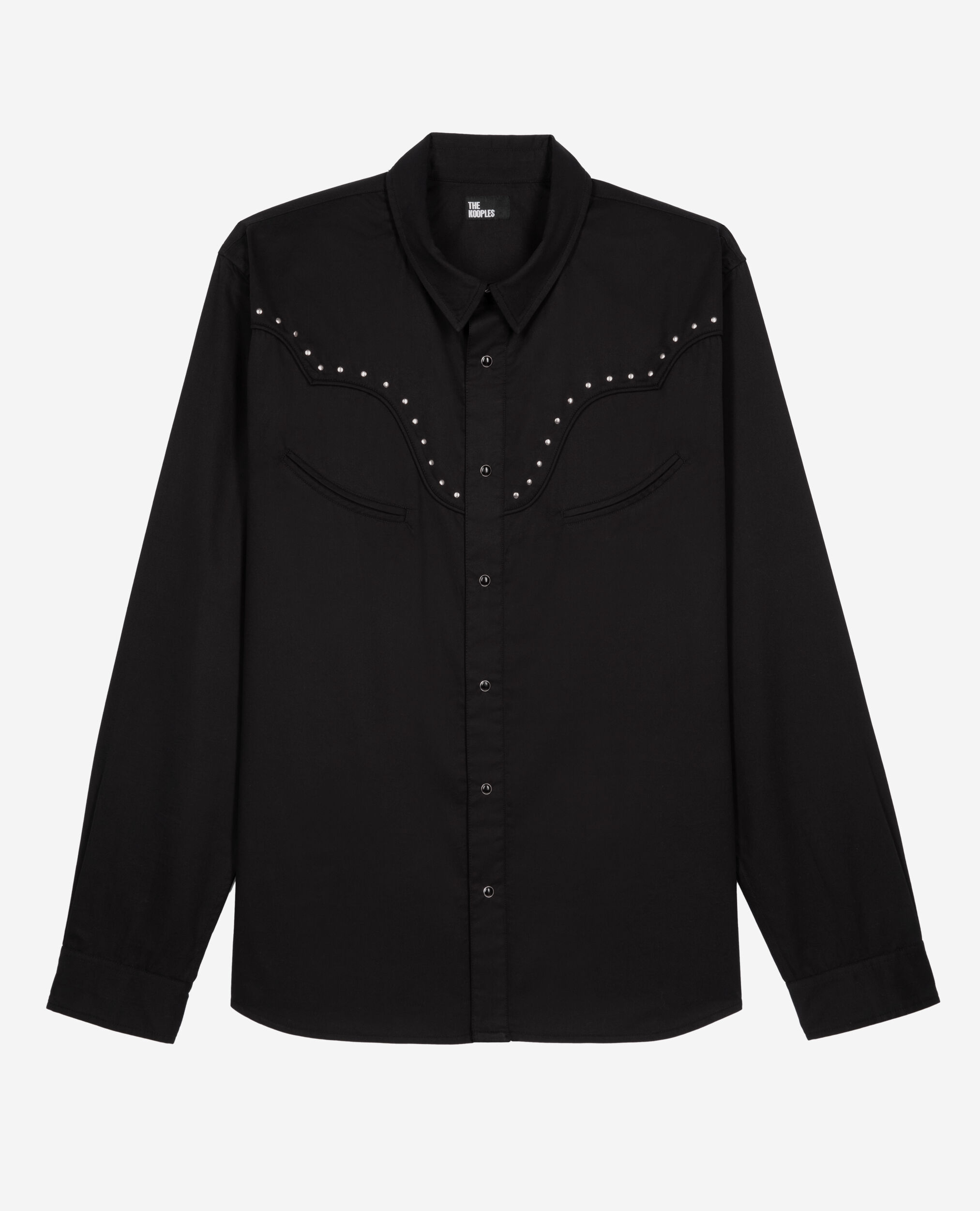 Chemise style western noire, BLACK, hi-res image number null