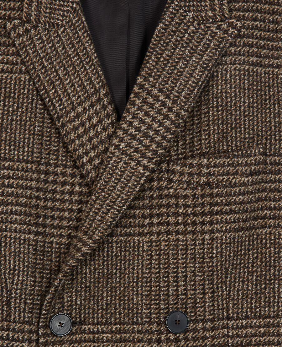 abrigo lana marrón