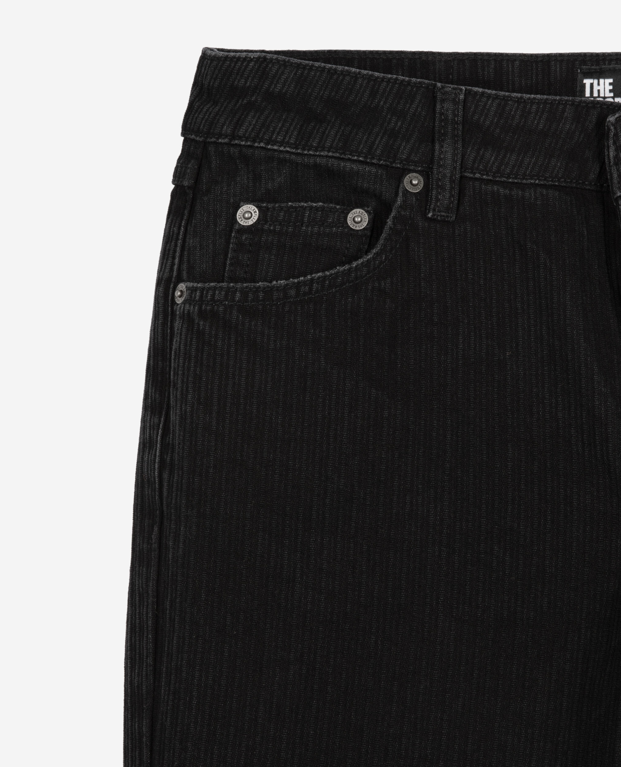 Straight black jeans, BLACK WASHED, hi-res image number null