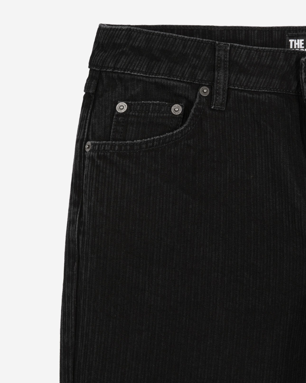 The Kooples FEMME BLACK WASHED jean droit noir