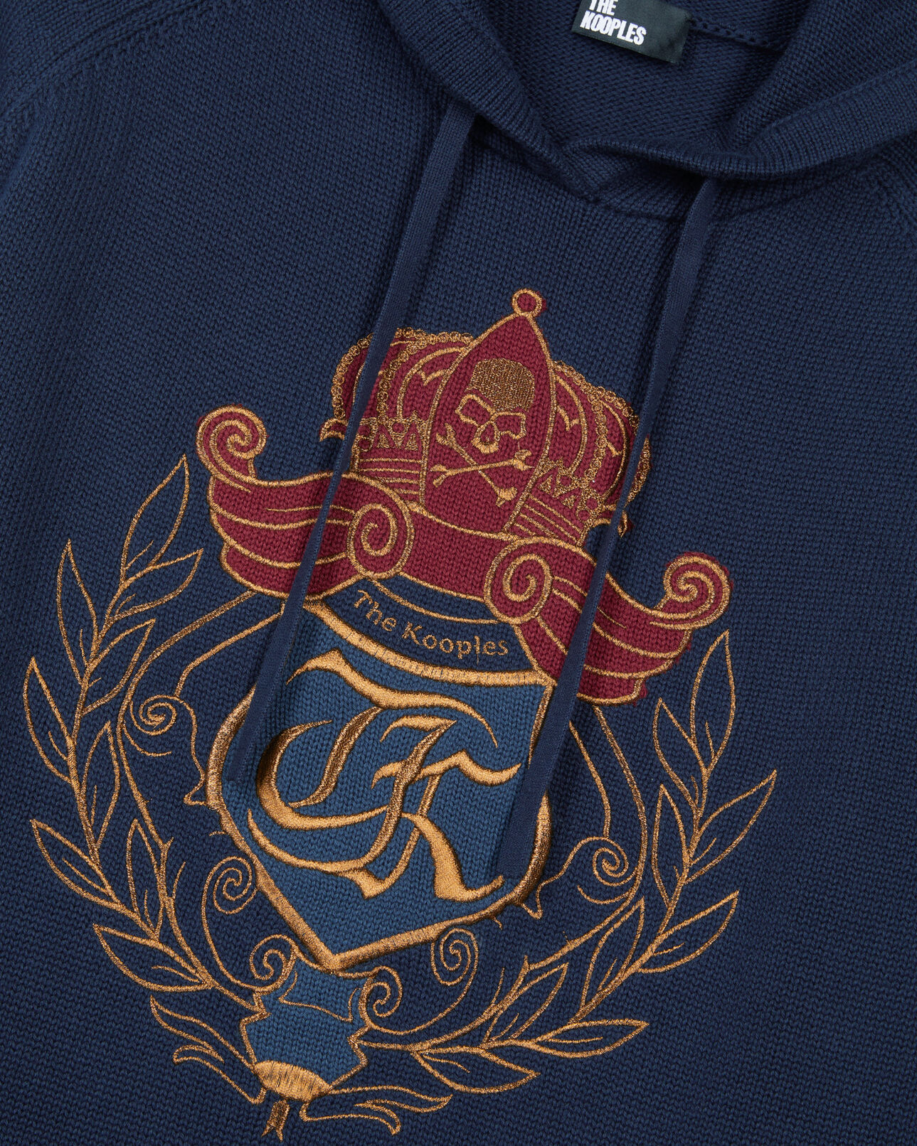 The Kooples FEMME NAVY pull à capuche bleu marine