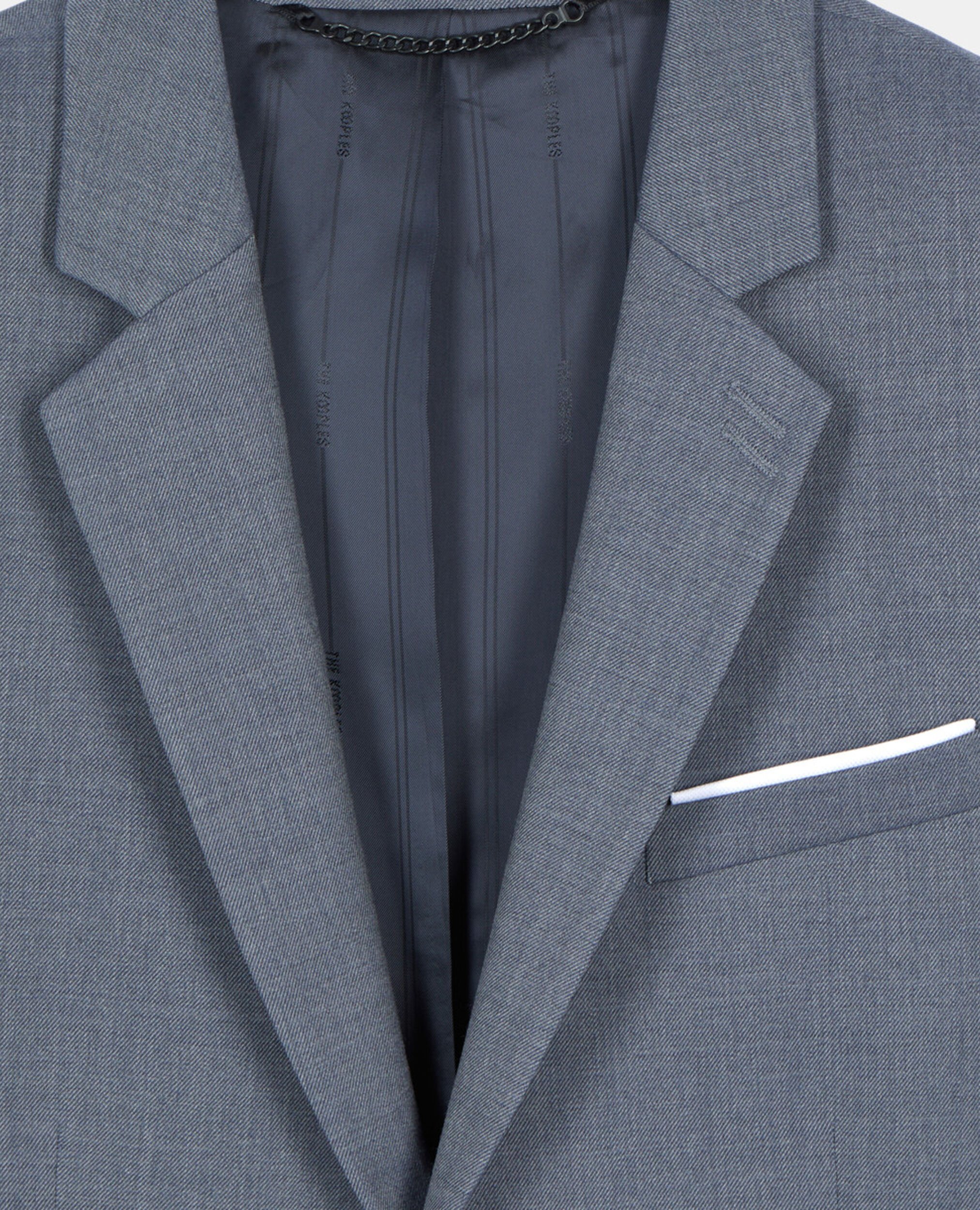 Blue wool suit jacket, BLUE, hi-res image number null