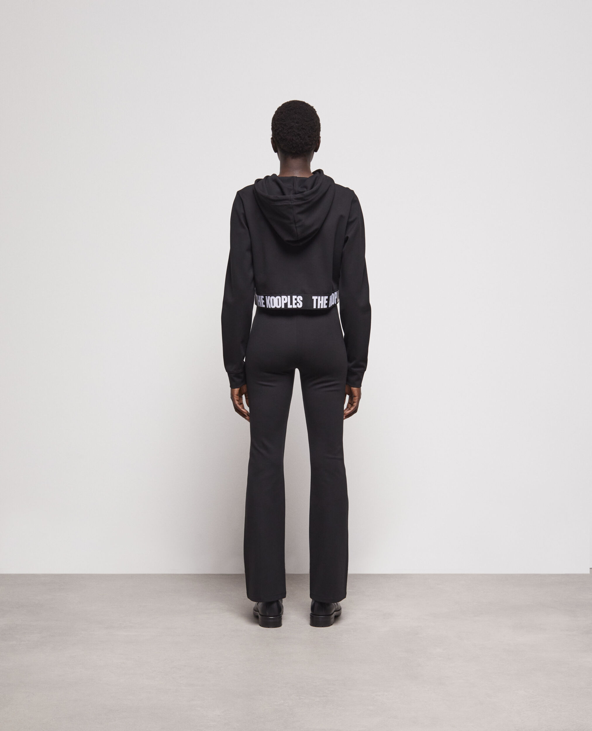 Hooded sweatshirt with logo, BLACK, hi-res image number null