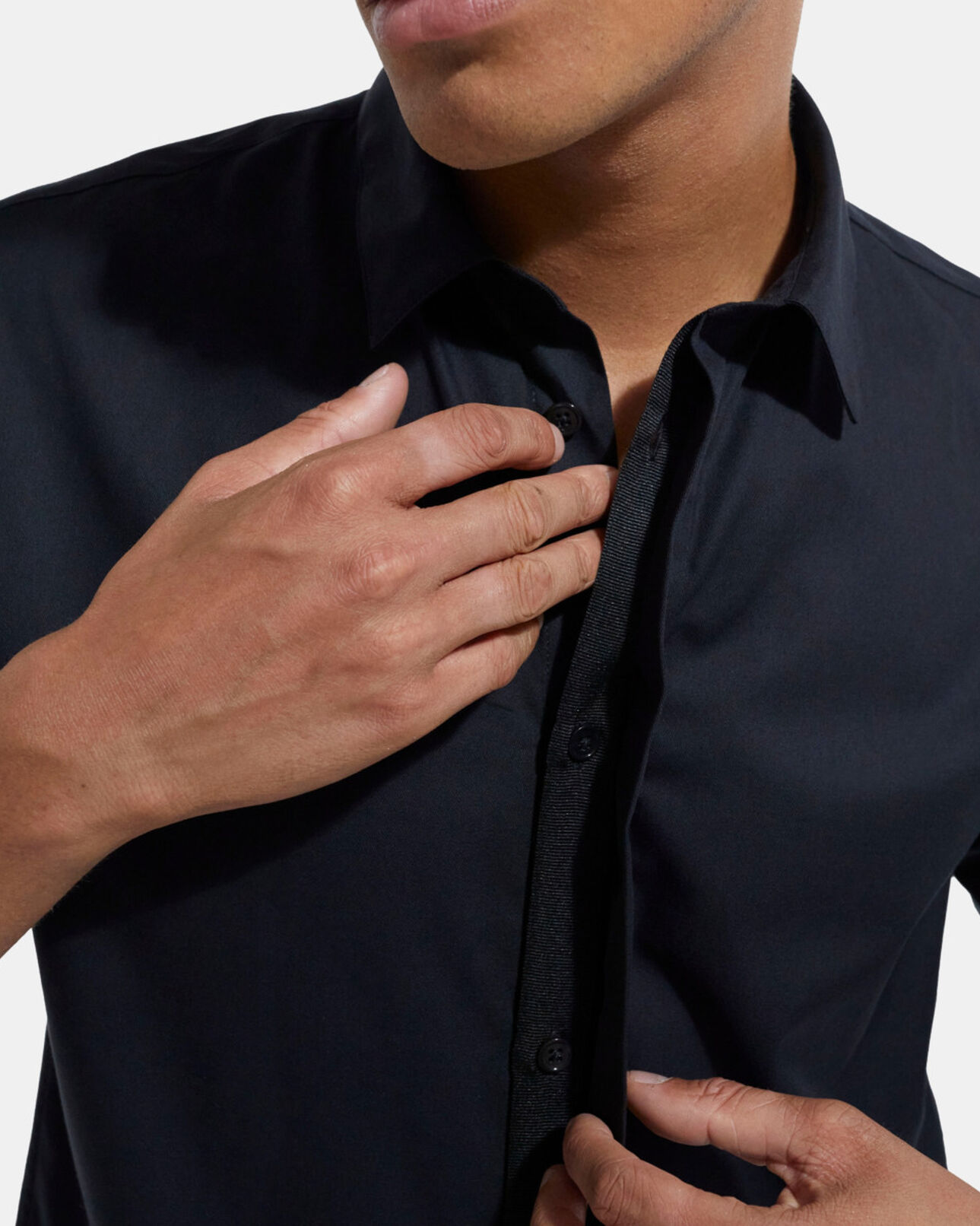 The Kooples HOMME BLACK chemise col classique noire