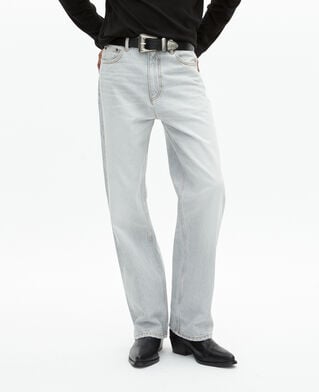 The Kooples HOMME GREY jean droit gris clair