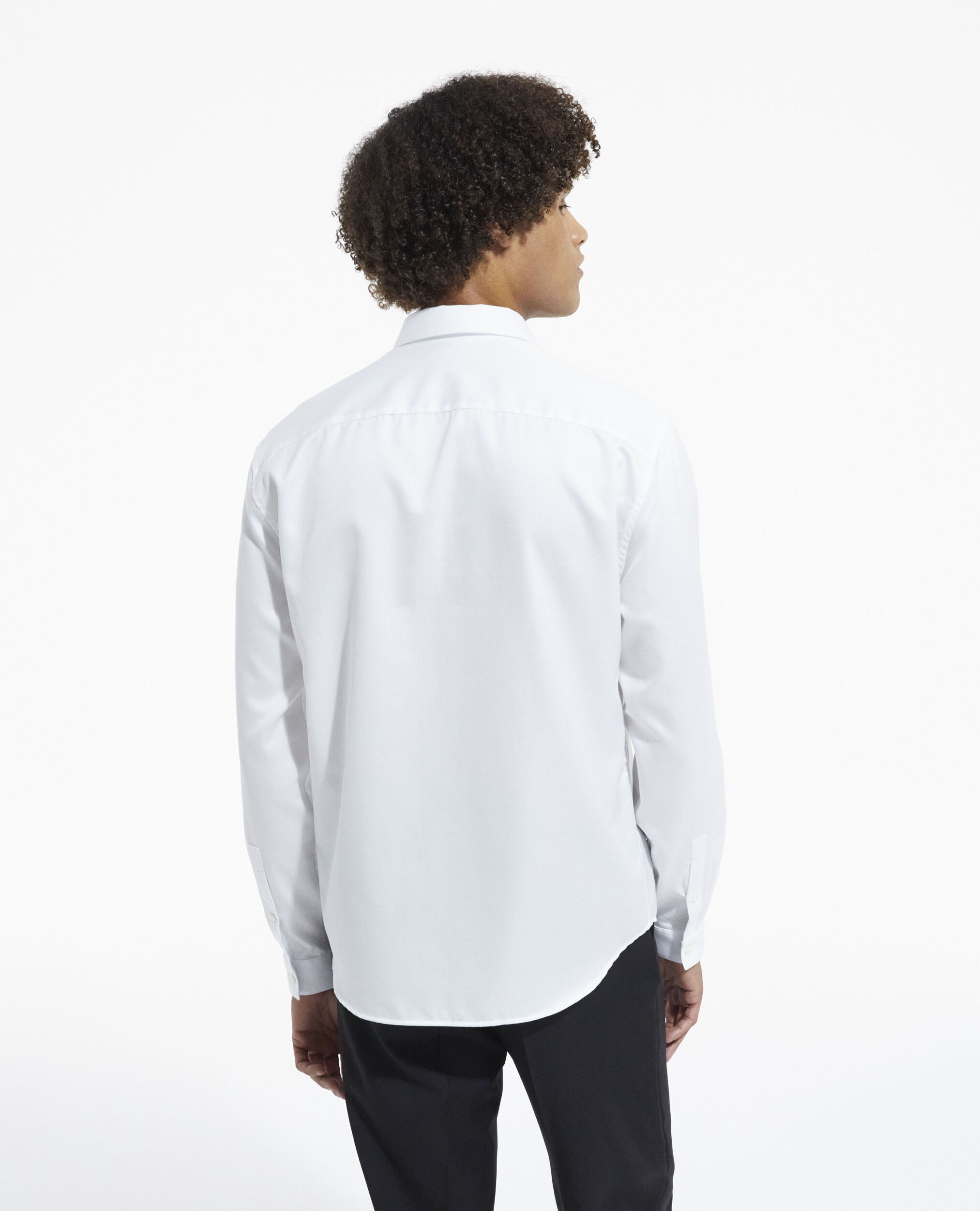 Weißes Hemd mit Klassischer Kragen, WHITE, hi-res image number null