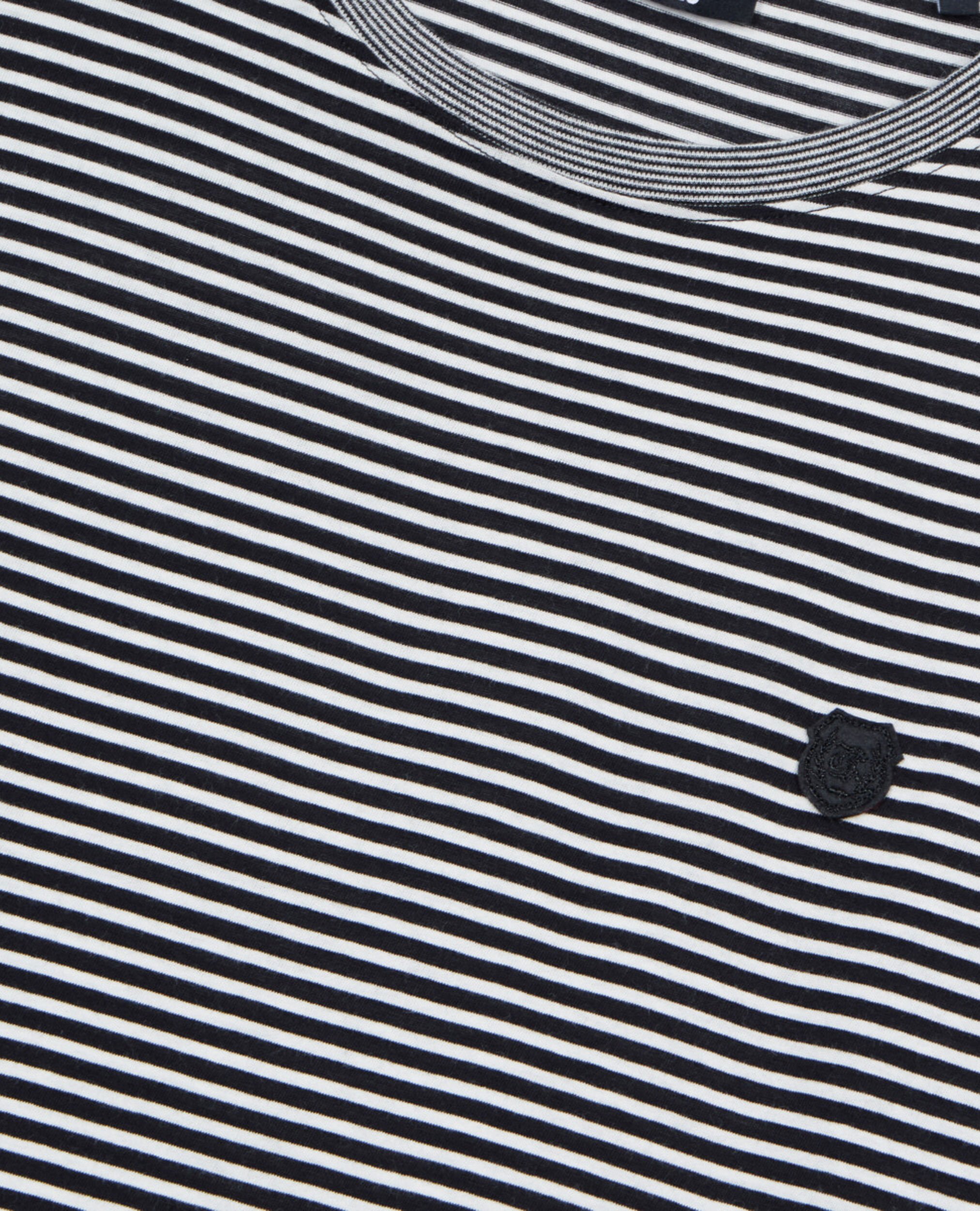 Striped long-sleeved t-shirt, BLACK / WHITE, hi-res image number null